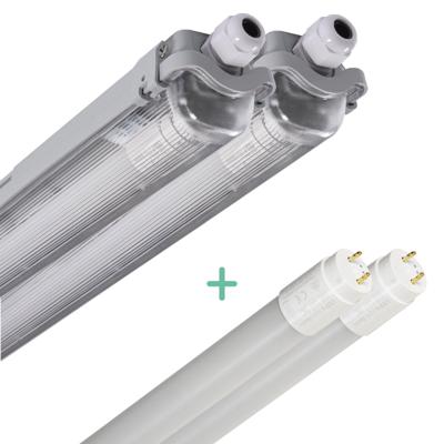 2 PACK - LED's Light LED TL armatuur 60 cm compleet met LED TL buis - 1080lm - 9W - 4000K