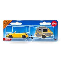 Siku 1629 Volkswagen Beetle + Caravan - thumbnail