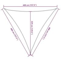 VidaXL Zonnezeil 160 g/m² 4x4x4 m hdpe antracietkleurig - thumbnail