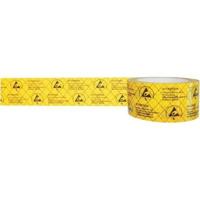 BJZ C-195 005 PP ESD-tape Geel, Zwart (l x b) 50 m x 50 mm 50 m - thumbnail
