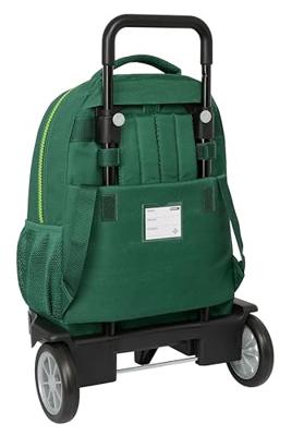 Schoolrugzak met Wielen Real Betis Balompié Groen 33 x 45 x 22 cm