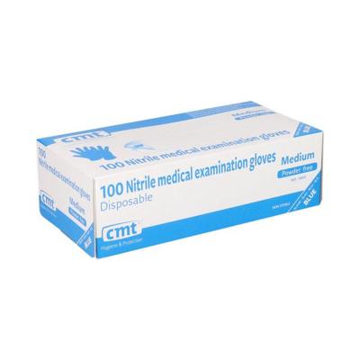 Handschoen CMT M nitril blauw 100 stuks Handschoen CMT M nitril blauw 100 stuks