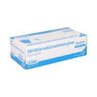 Handschoen CMT M nitril blauw 100 stuks - thumbnail