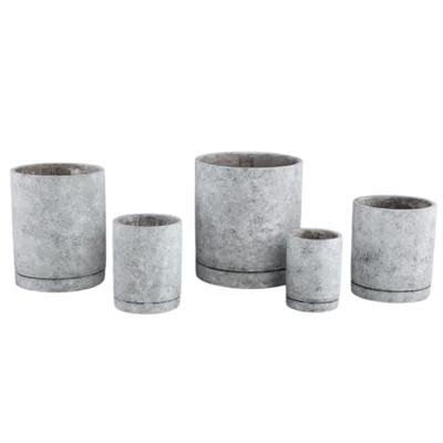 PTMD Bloempot Vic Cement Grijs Ø20cm