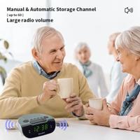 Salora CR612 Wekker radio Zwart - thumbnail
