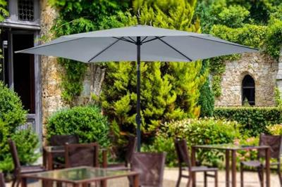 Feel furniture Parasol Kantelbaar 3 meter Lichtgrijs