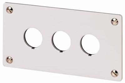 Eaton M22-E3 216544 Montageframe 3 inbouwplaatsen (Ø x h) 22 mm x 72 mm NOT-AUS Grijs 1 stuk(s) Piece