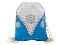 VW Busje T1 Blauw Trekkoord Rugzak - thumbnail