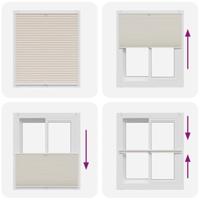 Plissjaloezie 110x125cm crme - thumbnail