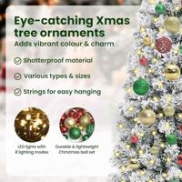 VidaXL Kunstmatige inklapbare kerstboom groen en wit 120 cm - thumbnail