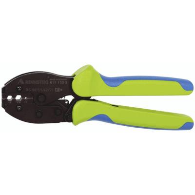 Rennsteig Werkzeuge PEW9.10 619 100 3 Krimptang Coax-connectoren BNC, TNC RG58, RG59, RG62, RG71 Rennsteig Werkzeuge PEW9.10 619 100 3 Krimptang Coax-connectoren BNC, TNC RG58, RG59, RG62, RG71