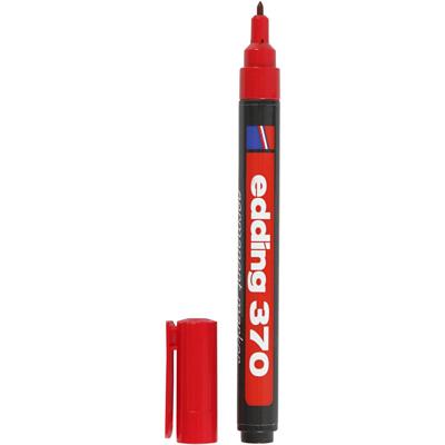 Edding 370 Stift, lijndikte 1 mm, rood, 1 stuk Edding 370 Stift, lijndikte 1 mm, rood, 1 stuk