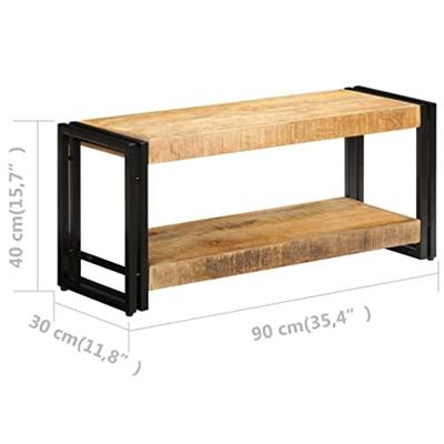 Tv-meubel 90x30x40 cm massief mangohout