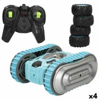 Politiewagen op Afstandsbediening Colorbaby 15 x 7 x 14 cm (4 Stuks) - thumbnail