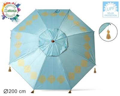 Parasol Blauw 200 cm UPF 50+