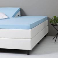 Dekbed Discounter DD Splittopper Hoeslaken Katoen Kleur: Blauw, 180 x 220 cm - thumbnail