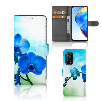 Xiaomi Mi 10T Pro | Mi 10T Hoesje Orchidee Blauw - Cadeau voor je Moeder Xiaomi Mi 10T Pro | Mi 10T Hoesje Orchidee Blauw - Cadeau voor je Moeder