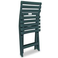 3-delige Bistroset inklapbaar kunststof groen - thumbnail