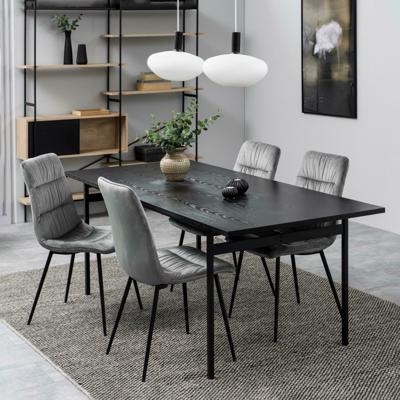 Bendt Eettafel 'Mick' 200 x 90cm, kleur Zwart Bendt Eettafel 'Mick' 200 x 90cm, kleur Zwart