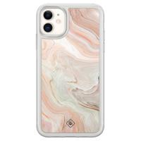iPhone 11 hybride hoesje - Marmer waves - thumbnail