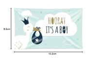 Gevelvlag Geboorte &apos;Hooray It`s A Boy&apos; - thumbnail