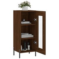 Dressoir 34,5x34x90 cm bewerkt hout bruineikenkleurig - thumbnail