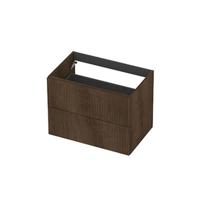 INK - Onderkast 2L Fineer Gefreesd Tbv Greep - 700x450x520 Mm - Chocolate - thumbnail