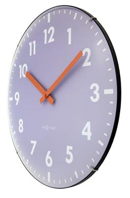 Wandklok 35 cm bolvormige glaslens - geruisloos - glas - NeXtime 'Duomo' Wandklok 35 cm bolvormige glaslens - geruisloos - glas - NeXtime 'Duomo'