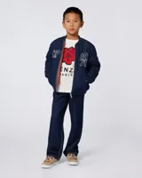 Kenzo Galaxy Embroidered Reversible Jacket Kids Donkerblauw - Maat 9/10 jaar - Kleur: DonkerblauwOranje | Soccerfanshop - thumbnail