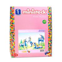 Ministeck Ministeck Eenhoorn, 1200 steentjes - thumbnail