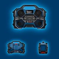 Bosch Blauw Power-Radiobox GPB 18VH-6 SRC | 18V | Zonder accu en lader - 06014A6200 - thumbnail