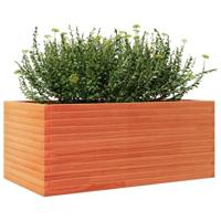 Plantenbak 110x60x45,5 cm massief grenenhout wasbruin - thumbnail