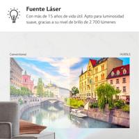 LG CineBeam laserprojector HU85LS Ultra kort voor Home Cinema, 2700 lumen, 4K UHD 2160p, projectie tussen 90-120 inch, LG Smart WebOS 4.5, Bluetooth audio, geïntegreerde luidspreker - thumbnail