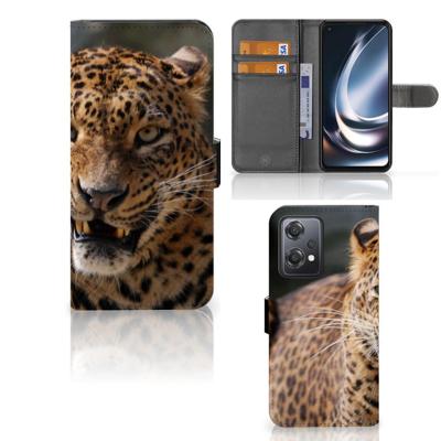 OnePlus Nord CE 2 Lite | Telefoonhoesje | Met pasjeshouder | Luipaard