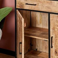 Starfurn Kabinet kast Denver | Mangohout en staal | 100 cm - thumbnail
