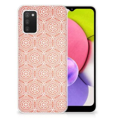 Samsung Galaxy A03S | TPU bumper | Pattern Orange