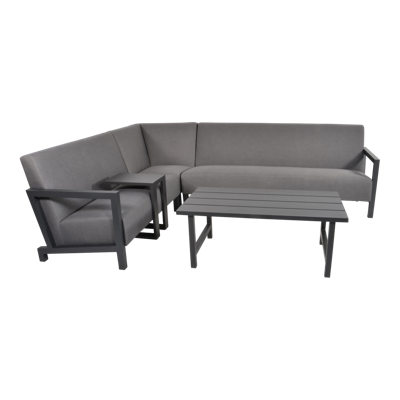 Verona aluminium Loungebank grijs - 2 persoons