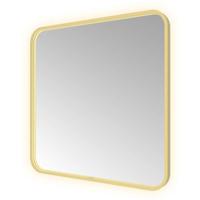 Hotbath &MORE Spiegel direct en indirect LED spiegelverwarming color changing dimbaar met afstandsbediening Geborsteld messing PVD SSQ80BBP - thumbnail