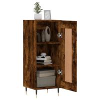 Dressoir 34,5x34x90 cm bewerkt hout gerookt eiken - thumbnail
