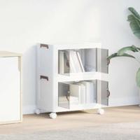 Opbergbox stapelbaar met wielen 2-laags 28 L 48,5x29,5x59,5 cm - thumbnail