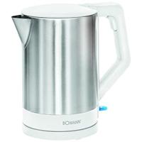 Bomann WKS 3002 CB Waterkoker 1.5L 2200W RVS/Wit - thumbnail