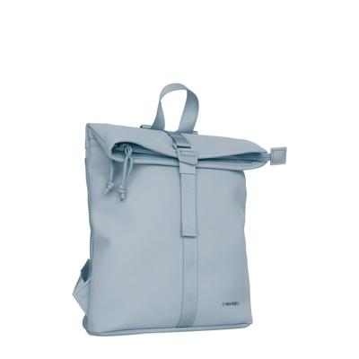 Branson - Los Angeles Rolltop Backpack Mini Soft Blue | 7L Waterafstotende Rugzak van PU
