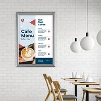 Europel clicklijst, lijst 25mm A1, zilverkleurig posterframe - thumbnail