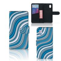 Alcatel 1B (2020) | Telefoon Hoesje | Waves Blue - thumbnail