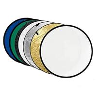 Godox reflectieschermen 7-in-1 Gold, Silver, Black, White, Translucent, Blue, Green - 80cm - thumbnail