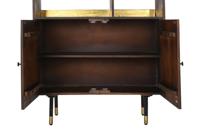 Planken DKD Home Decor Zwart Gouden Metaal Donkerbruin Mangohout 4 Planken (90 x 35 x 200 cm) - thumbnail