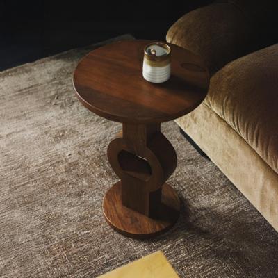 Dutchbone Ronde Bijzettafel 'Tondo' Mangohout, 36cm