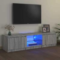 Tv-meubel met LED-verlichting 140x40x36 cm grijs sonoma eiken - thumbnail