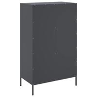 Hoge kast 68x39x113 cm staal antracietkleurig - thumbnail