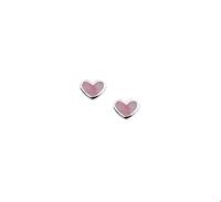 TFT Oorknoppen Hart Zilver Gerhodineerd Glanzend 5.5 mm x 6.8 mm - thumbnail